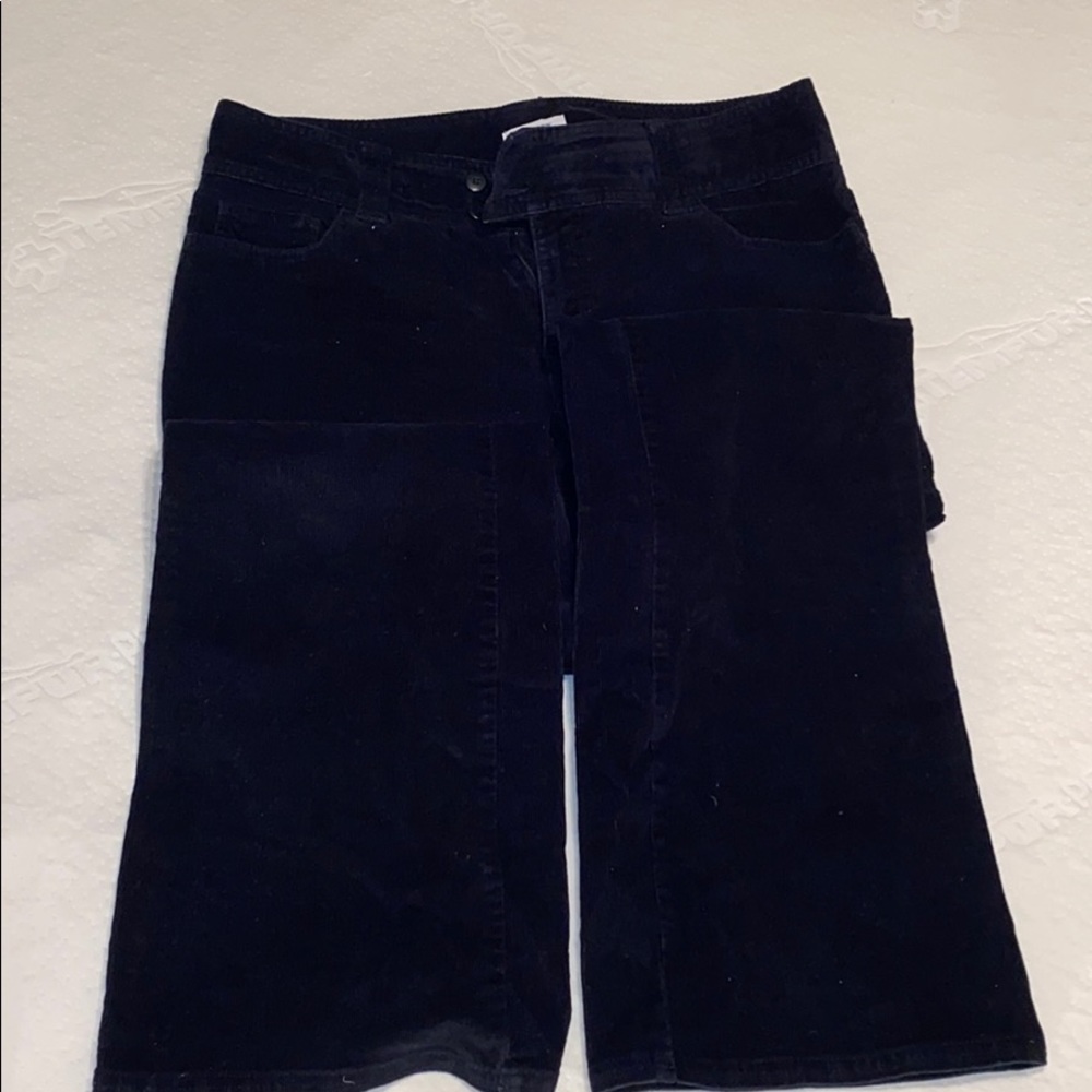 Black corduroy pants